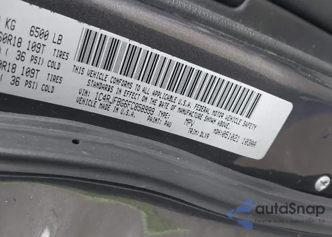 2015 Jeep Grand Cherokee Limited из США, поврежденный, VIN 1C4RJFBG6FC858999